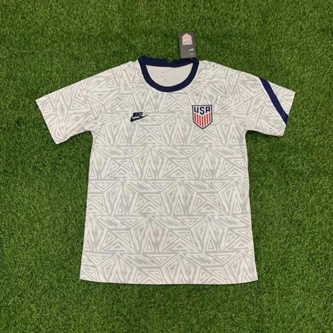AAA Quality USA 21/22 White Training Soccer Jersey